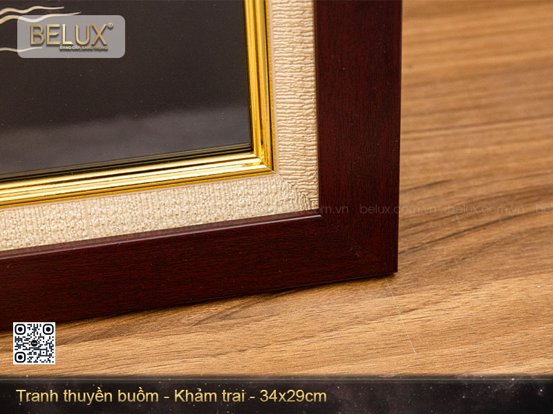 Tranh thuận buồm xuôi gió khảm trai kt 34 x 29cm&nbsp;